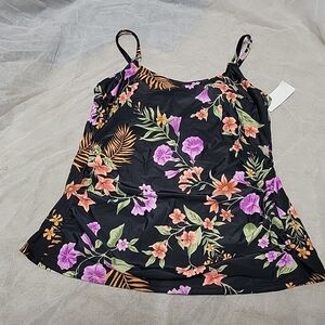Shade & Shore Black Floral Camisole
